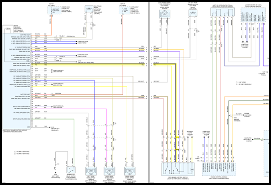 Interactive color wiring diagrams
