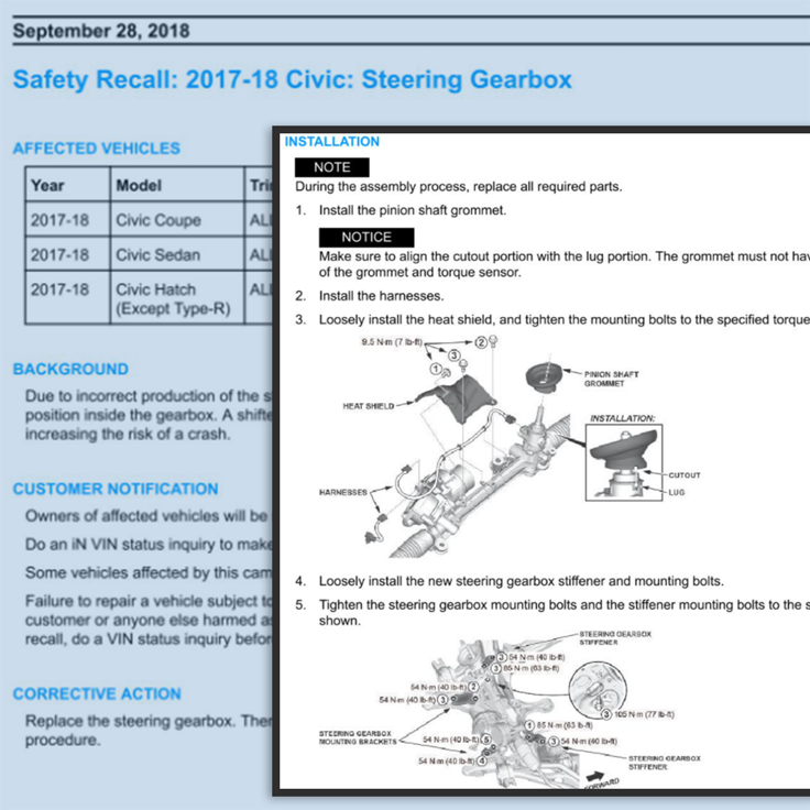 ALLDATAdiy Recall Notices