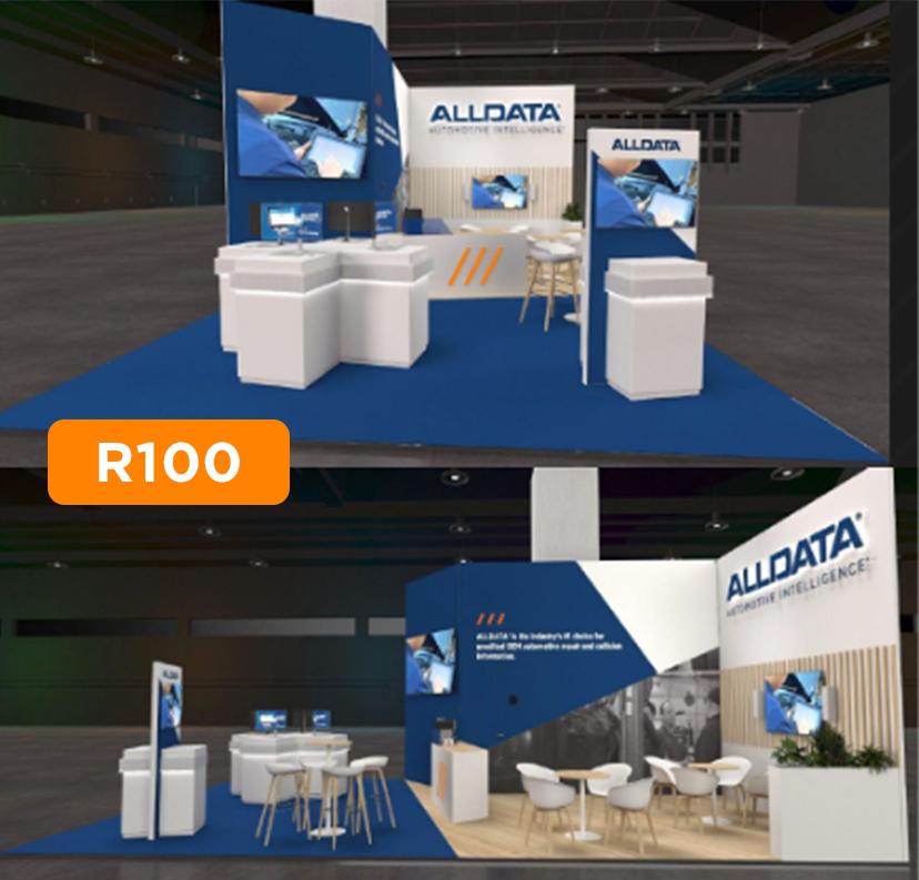 ALLDATA Europe stand mock-up for event
