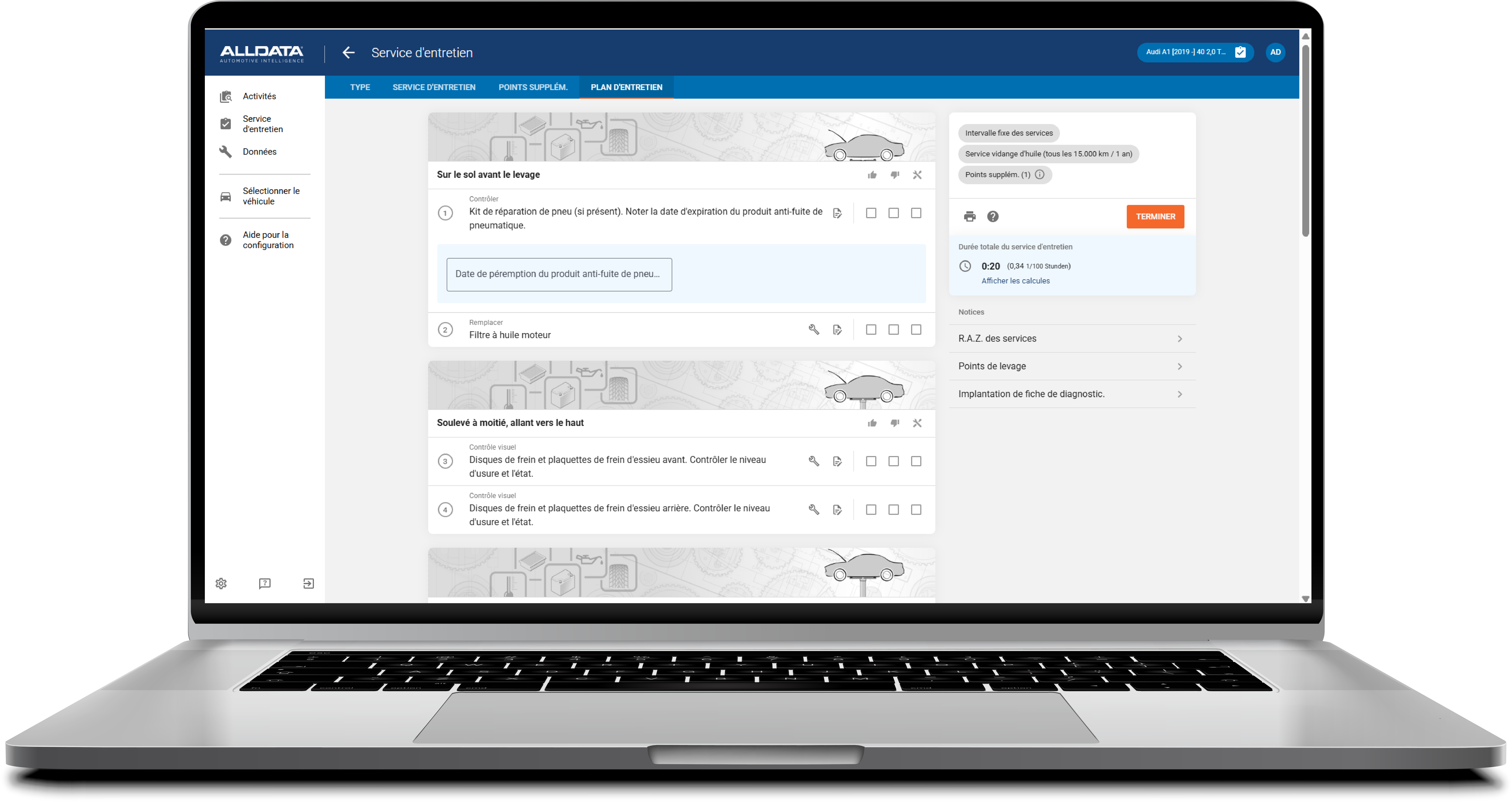 « Calendriers d'entretien ALLDATA » en français