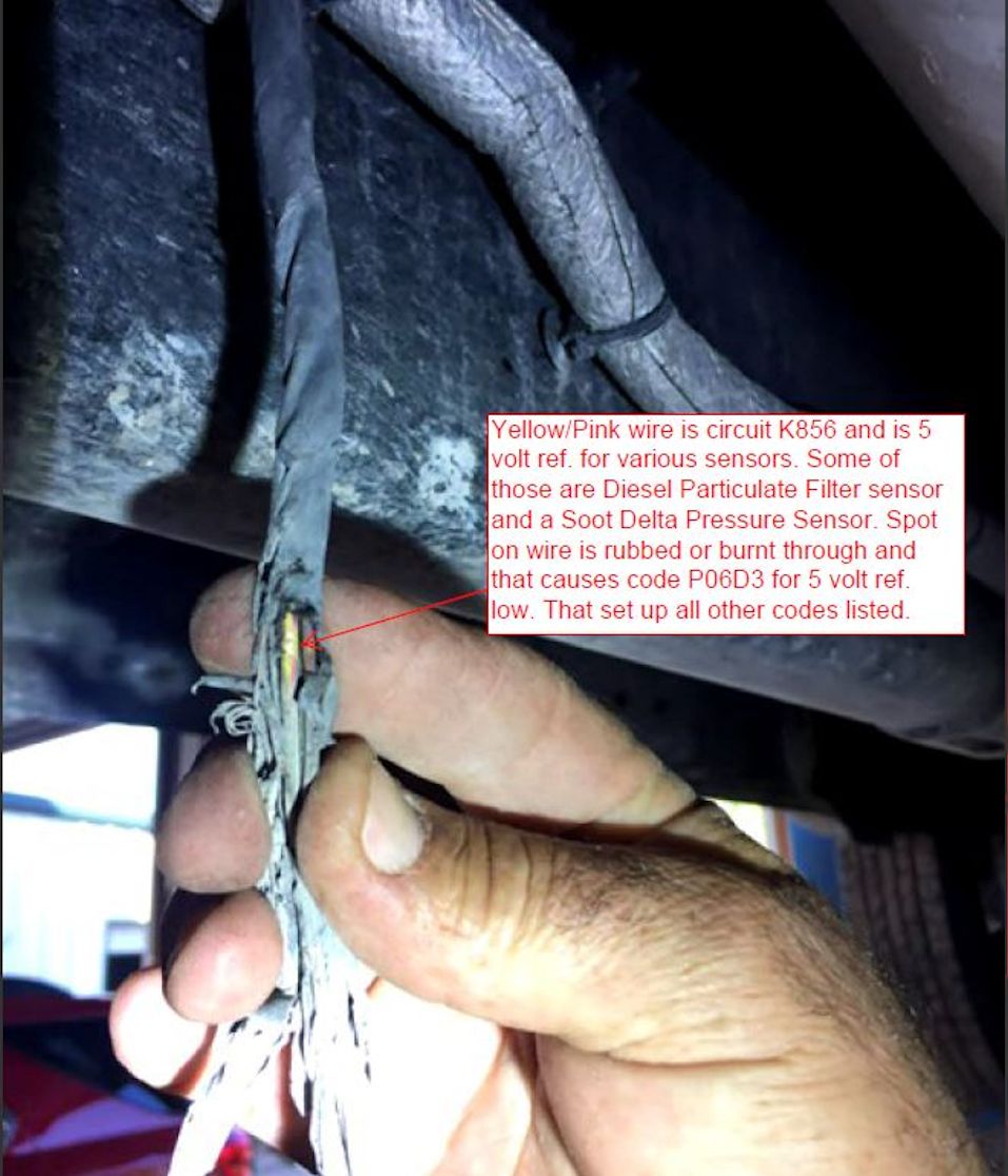 Dodge 5 volt wire damage