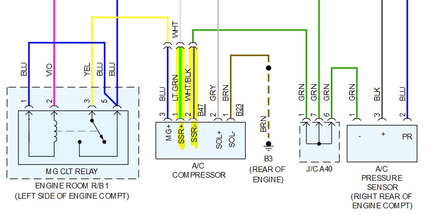 Toyota RAV4 Compressor Diagram