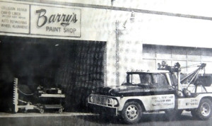 Barry's paint shop before