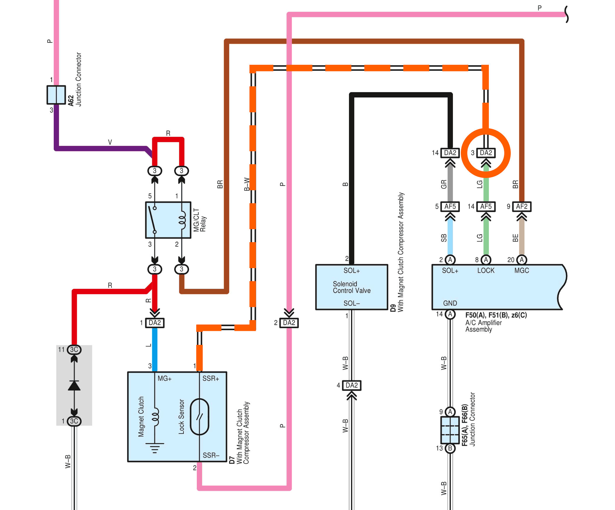 Lexus A/C Diagram