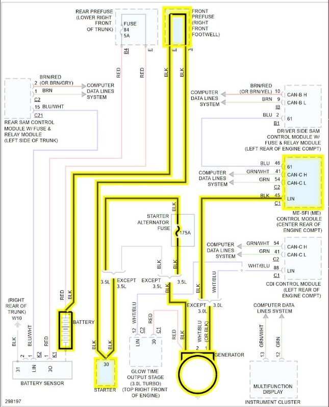 Mercedes Wire Diagram for Charging System