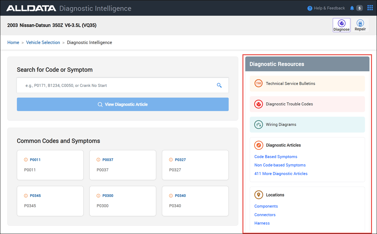 diagnostic resources