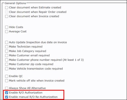 enable authorization boxes