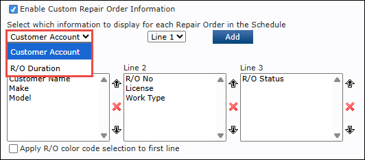 select item