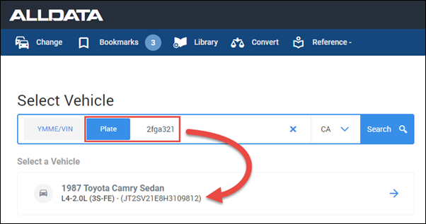 plate lookup