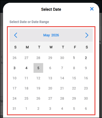 filter date range