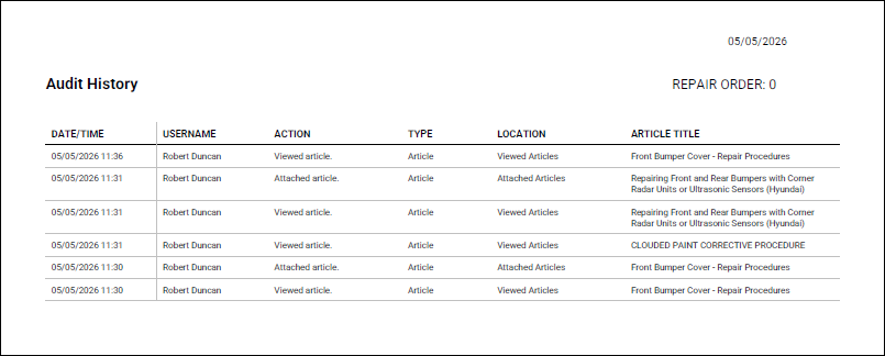 view report