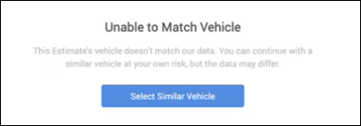 unable to match