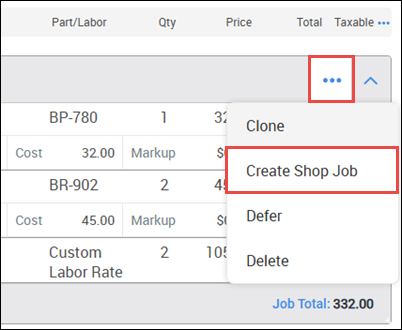 create shop job