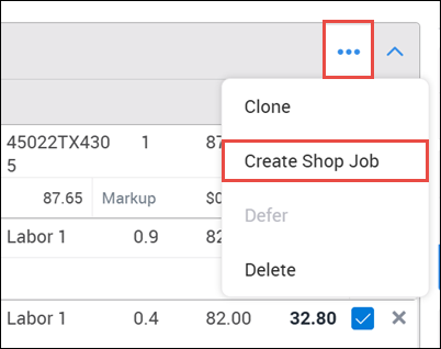 create shop job action