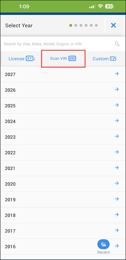 vehicle lookup scan vin