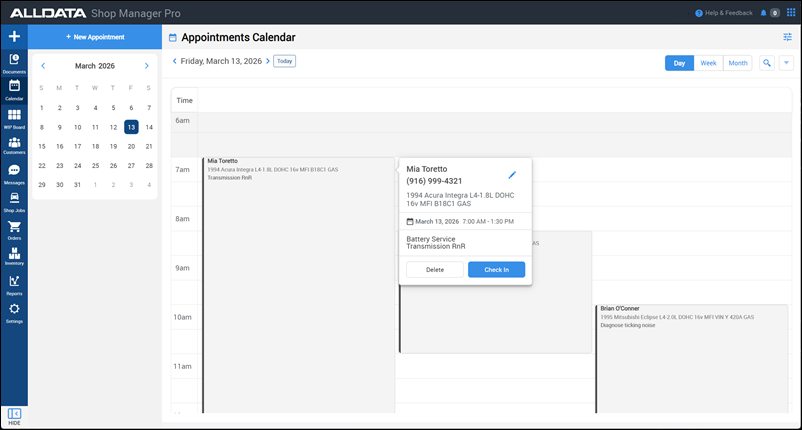 appointments calendar