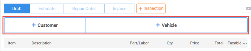 add a customer and vehicle