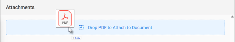 drag and drop attachment