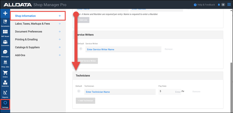 scroll to tech setup