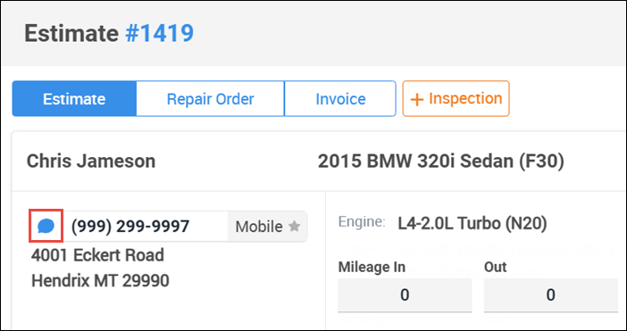 message icon document screen