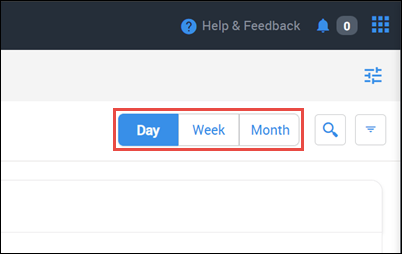 switch calendar view