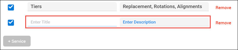 enter title and description