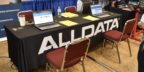 ALLDATA table at SkillsUSA Texas Conference