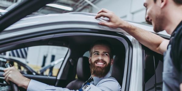 Mechanic Talking to Customer