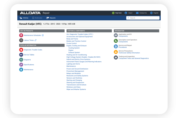 Repair Page ALLDATA EU