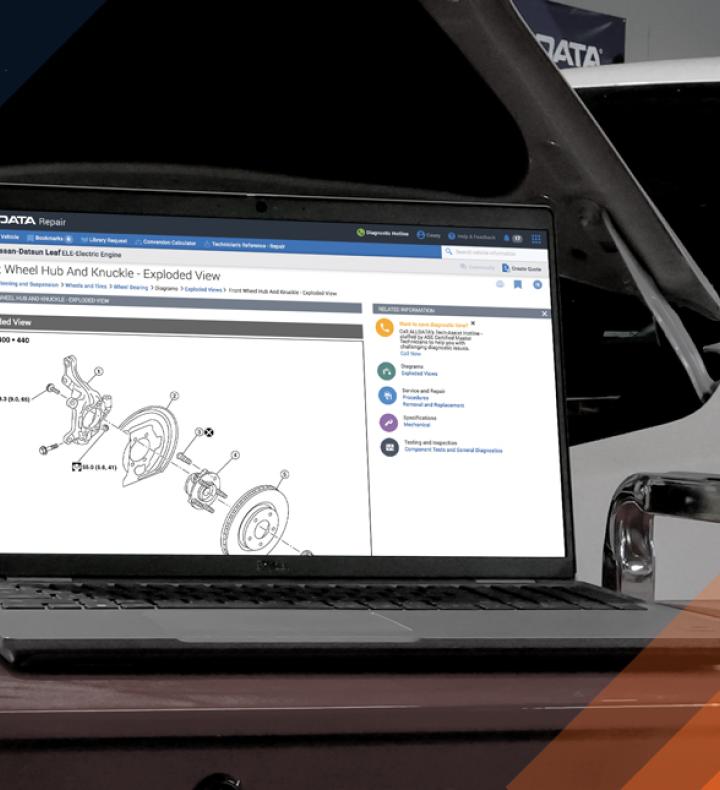 ALLDATA Repair on a laptop