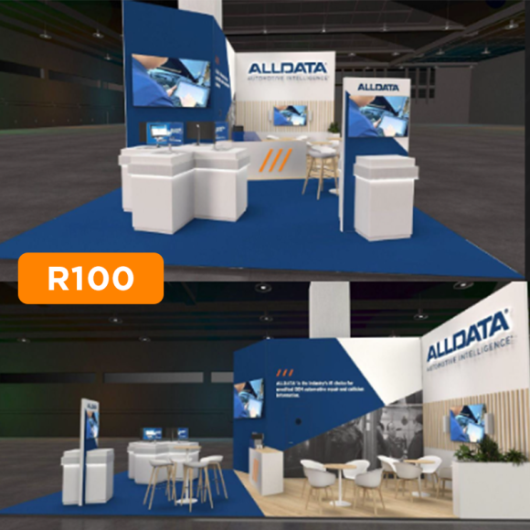 ALLDATA Europe stand mock-up for event