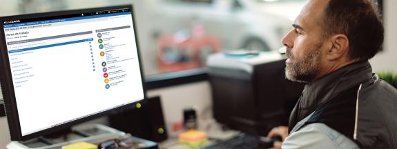 Tiempo de trabajo en la pantalla de un ordenador