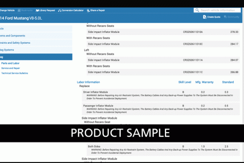 Collision Repair Procedures & Labor Times