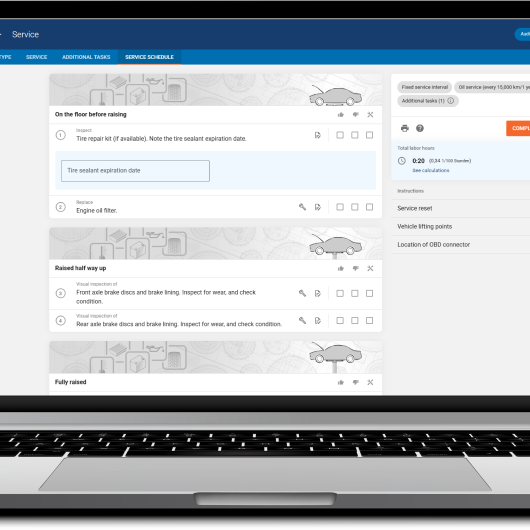 ALLDATA Maintenance Schedules in English