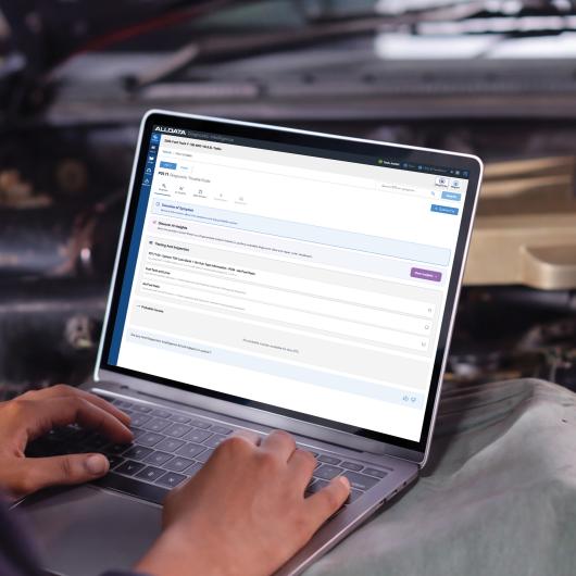 ALLDATA Diagnostic Intelligence on a Laptop